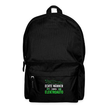 Elektroauto für echte Männer Elektroautofahrer - Rucksack - Schwarz - Vorne
