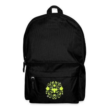 Floral Softball Baseball Pitcher Catcher Geschenk - Rucksack - Schwarz - Vorne