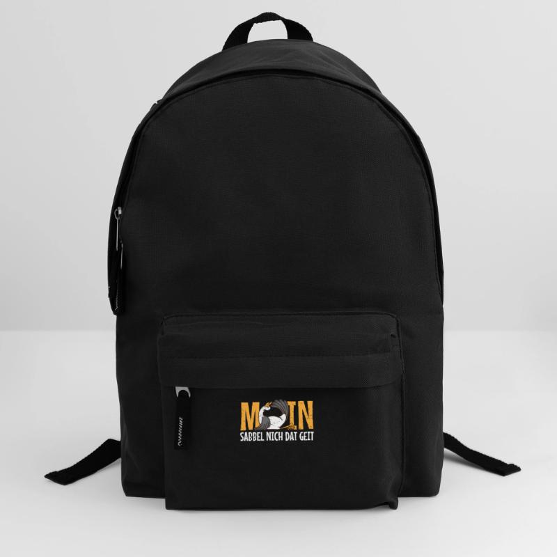 Low German Moin als Möwe sabbel nich dat geit Backpack