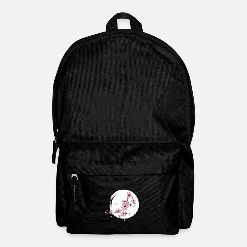 Kirschblüte Mond - Rucksack - Schwarz