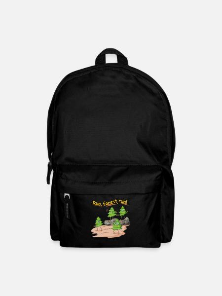 Tannenbaum run forest run im Wald als Jogger - Rucksack - Schwarz