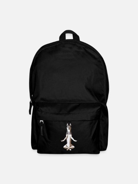 Meditierender Westsibirischer Laika - Rucksack - Schwarz