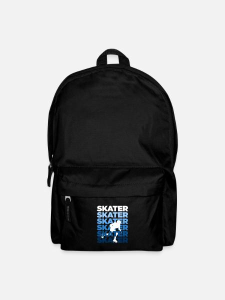 Skater Inline Skating Rollerblading Roller Skates - Backpack - black