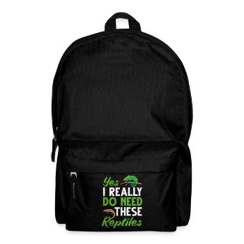 Amant de reptiles drôles cadeaux serpents - Sac à dos - noir - Devant