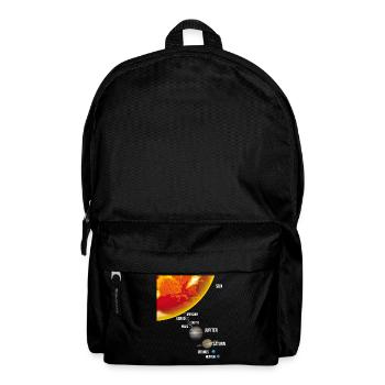 Our Solar System Planet Size Ratio - Backpack - black - Front