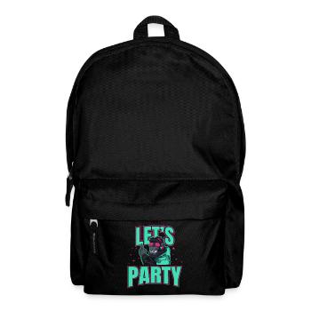 Let ́s Party DJ Monkey Celebration Gorilla Gift Idea - Backpack - black - Front