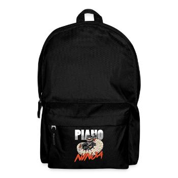 Piano Ninja Pianiste Piano Player Musicien Musique - Sac à dos - noir - Devant