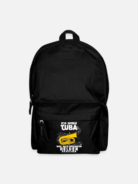 Tuba - lustiger Dirigenten Spruch Witz - Rucksack - Schwarz