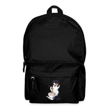 Anime japonais Ramen Australian Shepherd chien - Sac à dos - noir - Devant