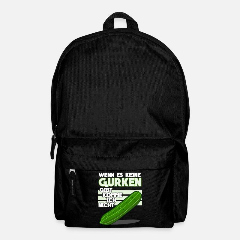 Gurke - lustiger Gurken Party Spruch - Rucksack - Schwarz