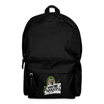 Oiseau cacatoès Kakapo jungle tropicale disant - Sac à dos - noir - Devant