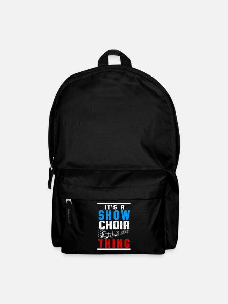 Show Chor Chor Chor Musik Dirigent Clef Gift - Rucksack - Schwarz