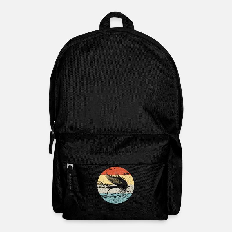 Fliegenfischer Flugangler Geschenk - Rucksack - Schwarz