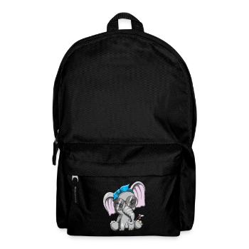 Eléphant Fan Nerd Lunettes Bande de tête Mag Eléphants ok - Sac à dos - noir - Devant
