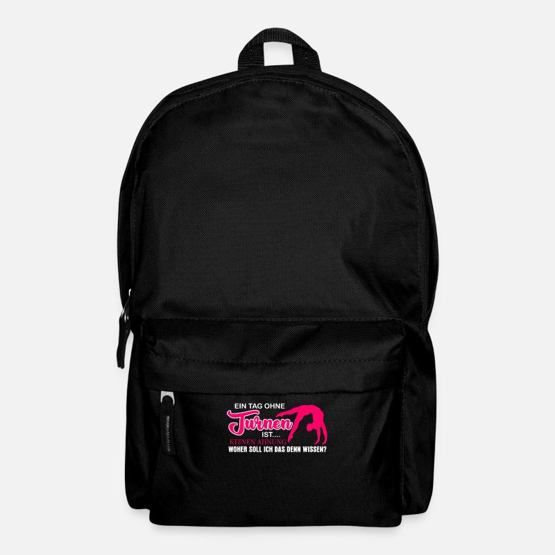 Turnen Handstand Spruch - Rucksack - Schwarz