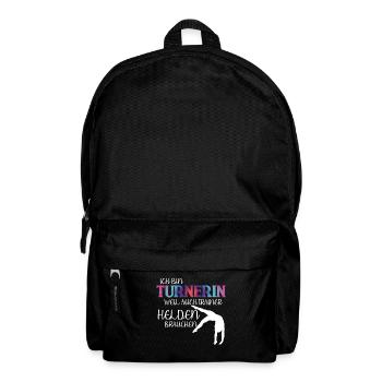 Turnen Handstand Spruch Trainer - Rucksack - Schwarz - Vorne