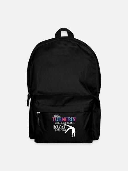 Turnen Handstand Spruch Trainer - Rucksack - Schwarz