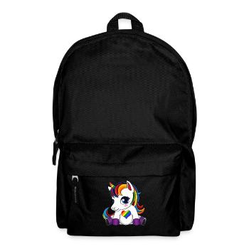 Licorne mignonne LGBTQ - Sac à dos - noir - Devant