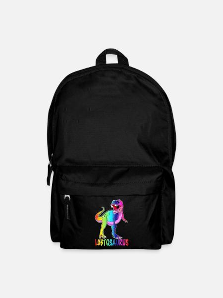 LGBT Dinosaur - LGBTQ Pride - Backpack - black