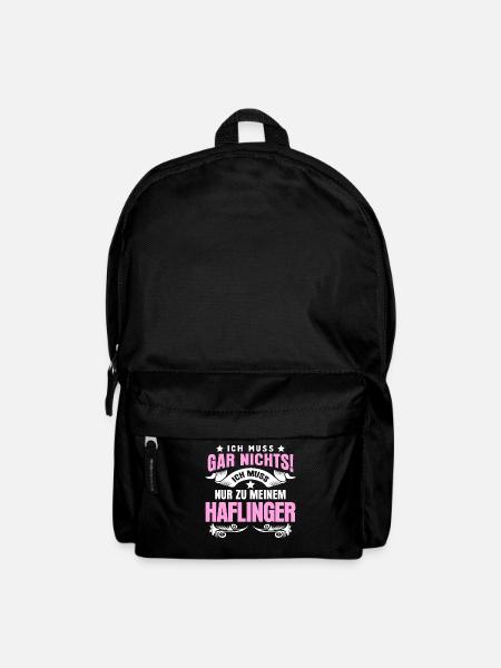 Haflinger - Pferde Spruch - Rucksack - Schwarz