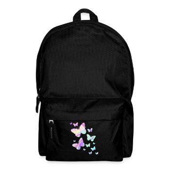 papillon papillon coloré couleurs nature - Sac à dos - noir - Devant