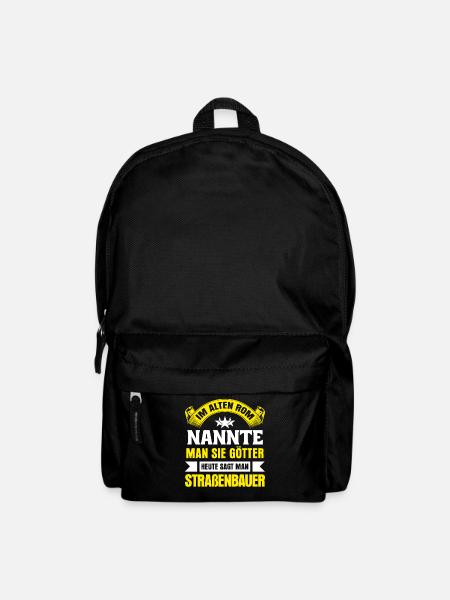 Straßenbauer Straßenbau Gott - Rucksack - Schwarz