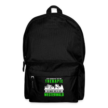Westerwald Westerwälder Spruch lustig - Rucksack - Schwarz - Vorne