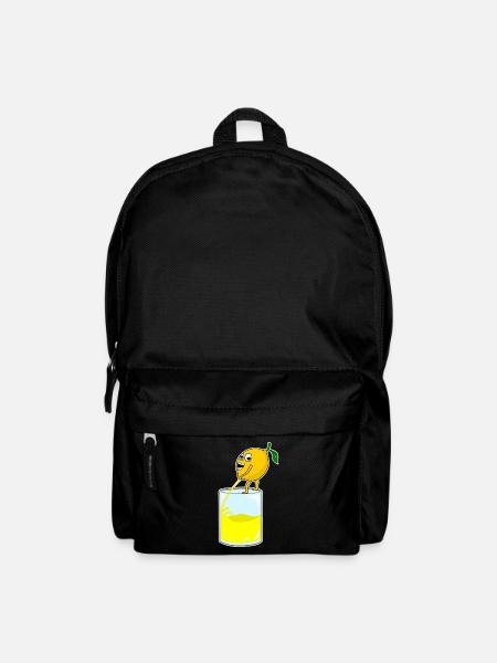 Zitrone pinkelt - Rucksack - Schwarz