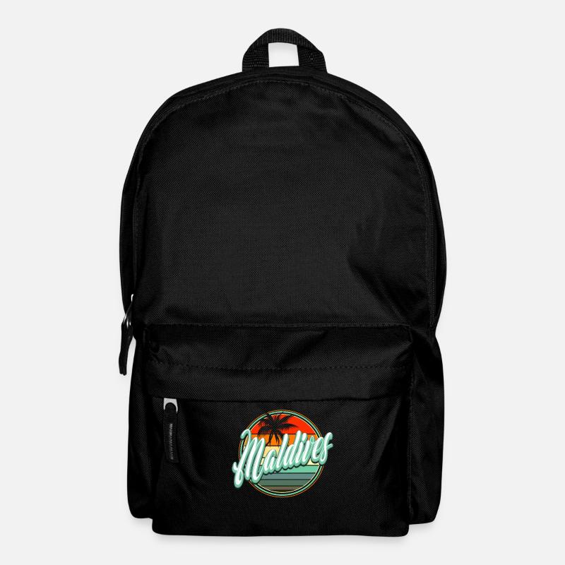 Sommerstrandurlaub - Malediven - Rucksack - Schwarz