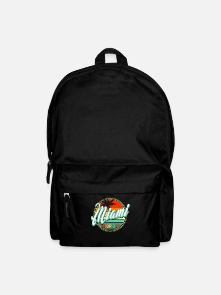 SommerStrandurlaub - Miami - Rucksack - Schwarz