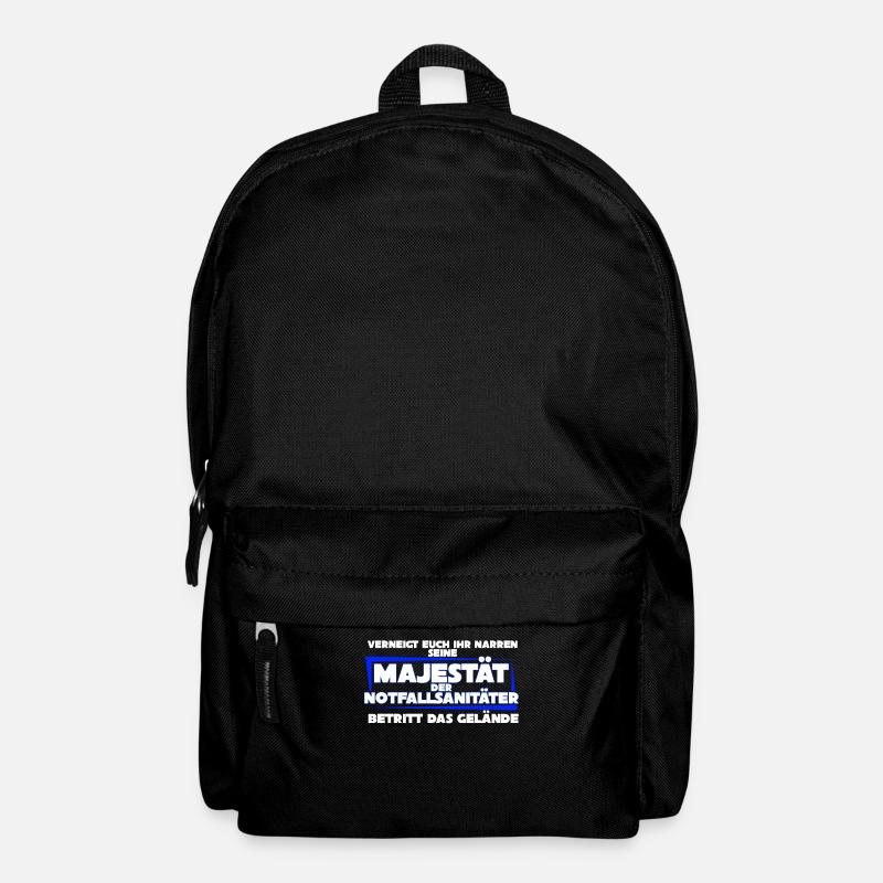 Notfallsanitäter lustig - Rucksack - Schwarz