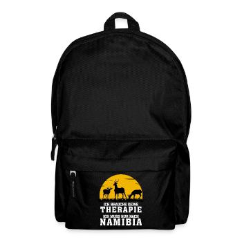 Namibia Therapie Urlaub Afrika - Rucksack - Schwarz - Vorne