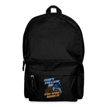Folgen Sie mir nicht ATV Quad Offroad Motorsport Geschenk - Rucksack - Schwarz - Vorne