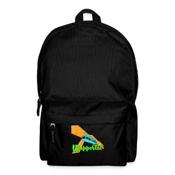 Wupptertaler Schwebebahn Bahn Wuppertal - Rucksack - Schwarz - Vorne