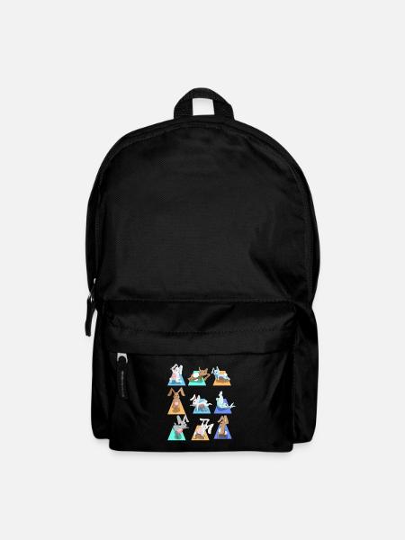Sportliche Häschen Haustier Hasen Yoga Posen Sport - Rucksack - Schwarz