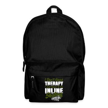 therapie inline skating - Rucksack - Schwarz - Vorne