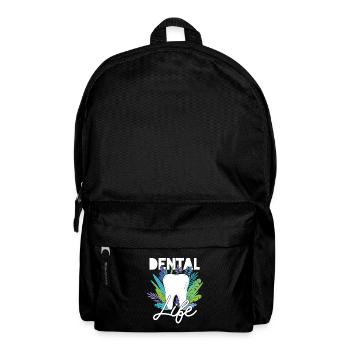 Vie dentaire Dentiste Assistant Dentisterie Cadeau dentaire - Sac à dos - noir - Devant