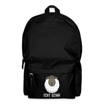 Schaf Spruch lustig Schafe - Rucksack - Schwarz - Vorne