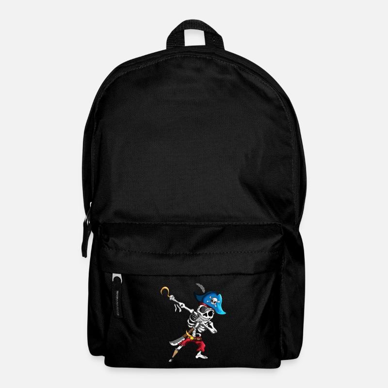 Dabbing Pirates squelette de bandeau navire pirate - Sac à dos - noir