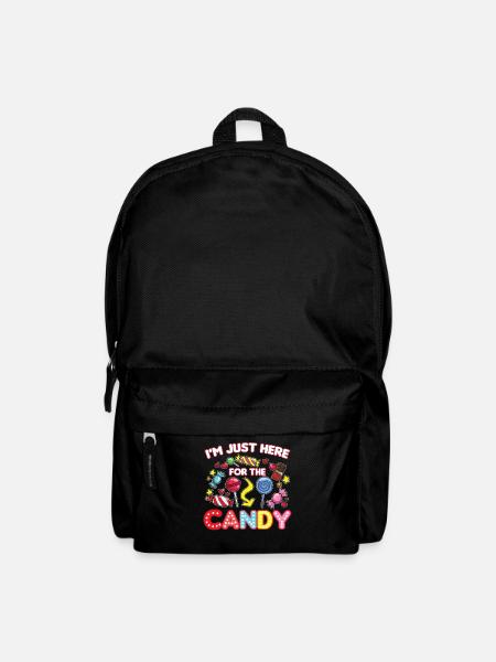 Ich bin nur wegen des Candy Halloween-Witzes hier - Rucksack - Schwarz