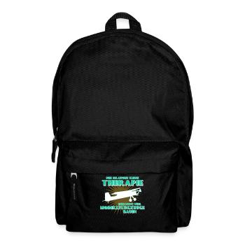 Modellflug Modellflieger Modellflugzeug - Rucksack - Schwarz - Vorne