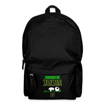 Savasana Panda Pandabär Yoga - Rucksack - Schwarz - Vorne