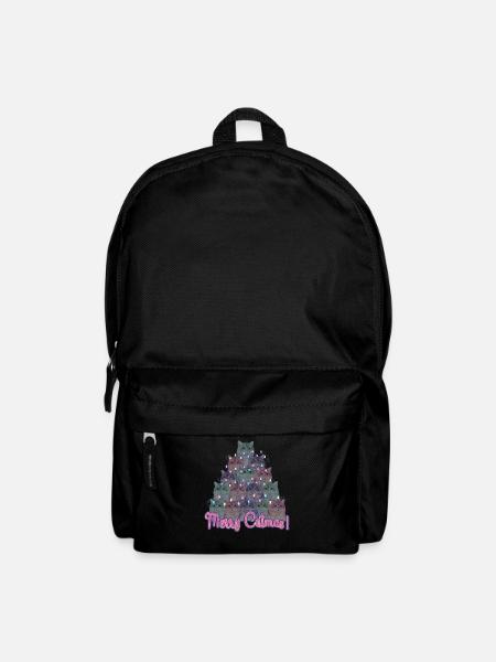 Joyeux Catmas Chats de Noël - Sac à dos - noir