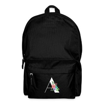 Buchstabe Ein personalisiertes Geschenk Alphabet Vorname Weihnachten - Rucksack - Schwarz - Vorne