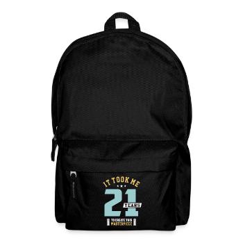 Il m’a fallu 21 ans pour créer ce chef-d’œuvre - Sac à dos - noir - Devant