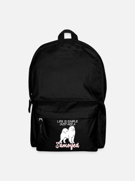 Samojede chien Samoyede Samoyed Chiens Chien - Sac à dos - noir