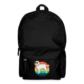 Lagotto Romagnolo Dog Retro Joke Dogs - Backpack - black - Front