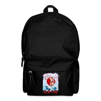 Japanischer Koi Karpfen angler - Rucksack - Schwarz - Vorne