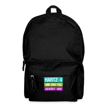 Arbeitsamt Hartz IV Arbeitslos Gehalt - Rucksack - Schwarz - Vorne