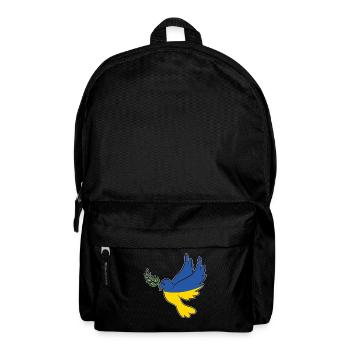 Ukrainische Friedenstaube - Rucksack - Schwarz - Vorne